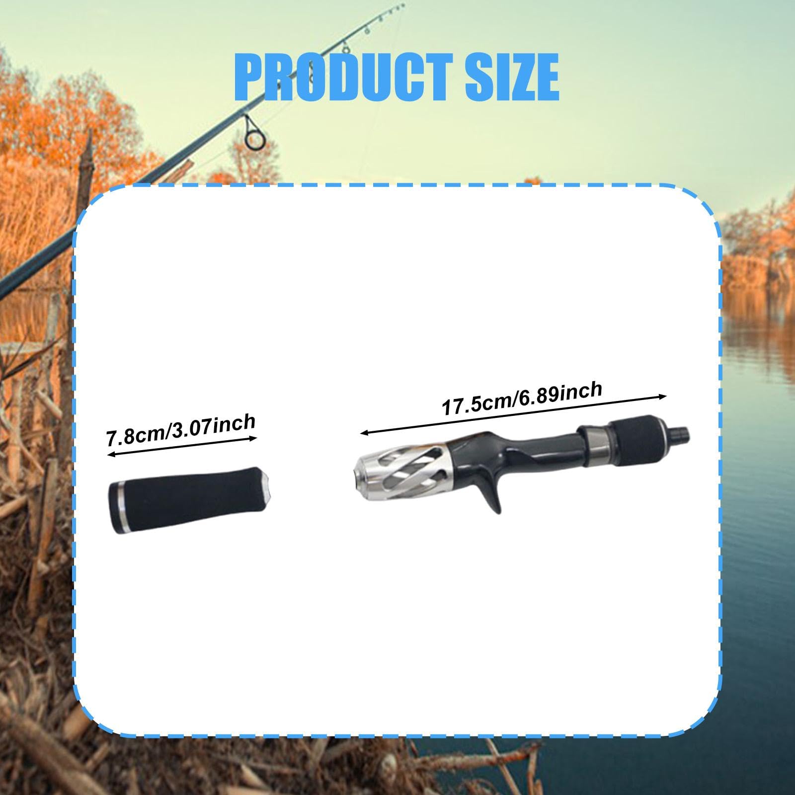 Manico di Ricambio per Canna da Pesca a Jigging Componenti Comodi Accessori Ergonomici Antiscivolo di Porta Mulinello Montaggio Fai da Te