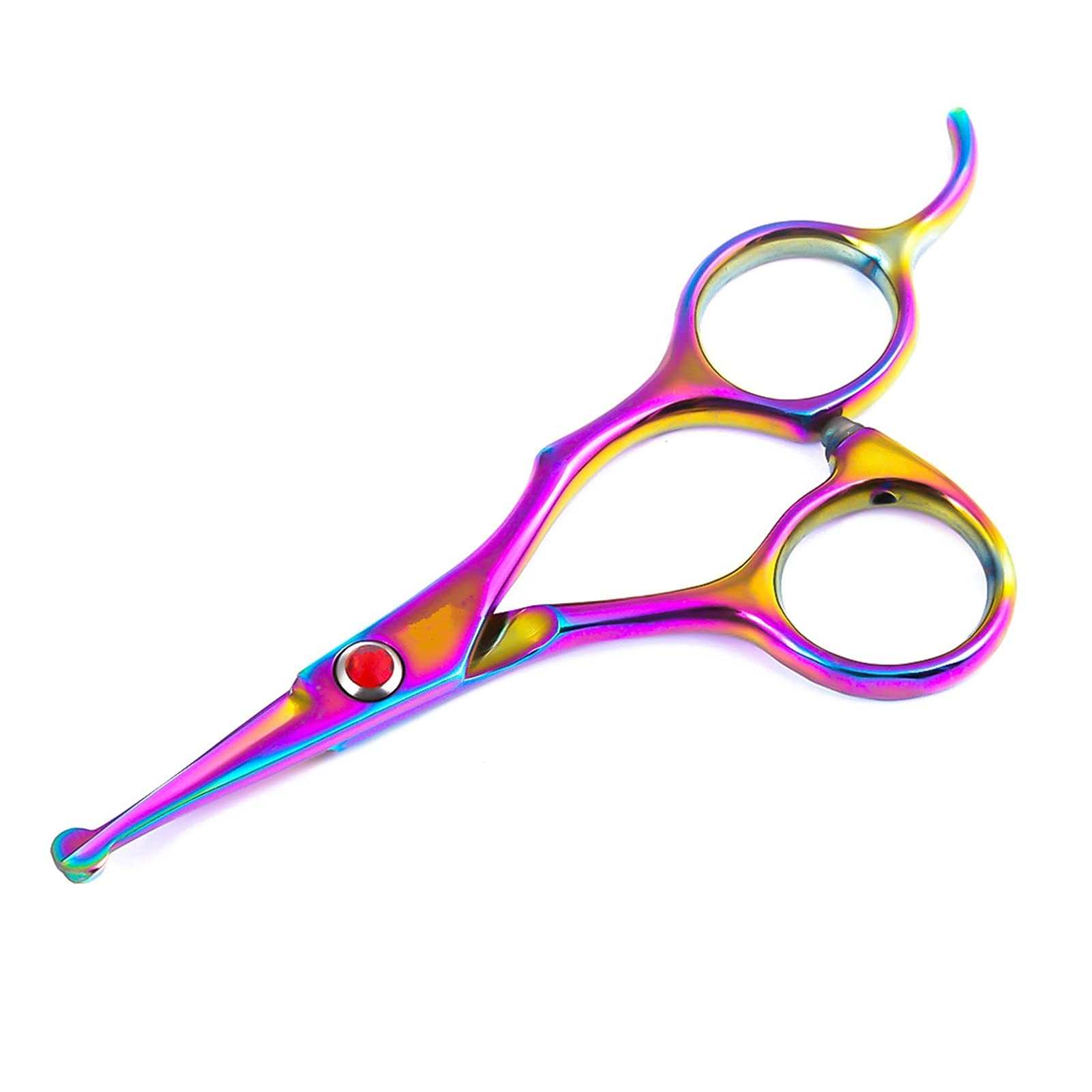 Punta Arrotondata Professionale Pet Straight Micro Piccolo Cane Strisso Piccolo Cane Grooming Capelli Clip (Color : Purple)