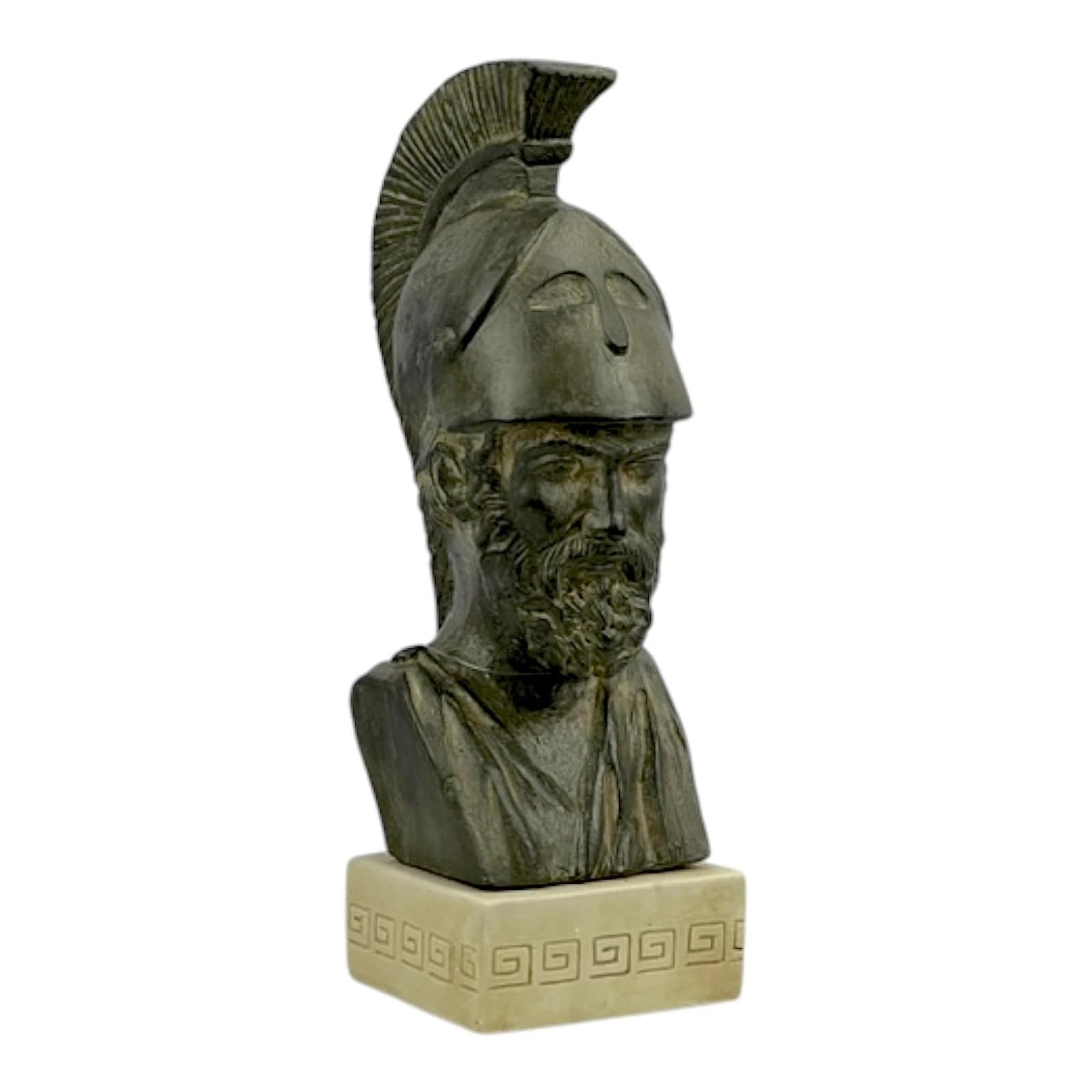 Perykles, popiersie, grecki mąż stanu, przywódca ateńskiej demokracji, statuetka, starożytna Grecja, figurka historyczna, rzeźba, twardy tynk, ręcznie wykonana w Grecji, 29 cm