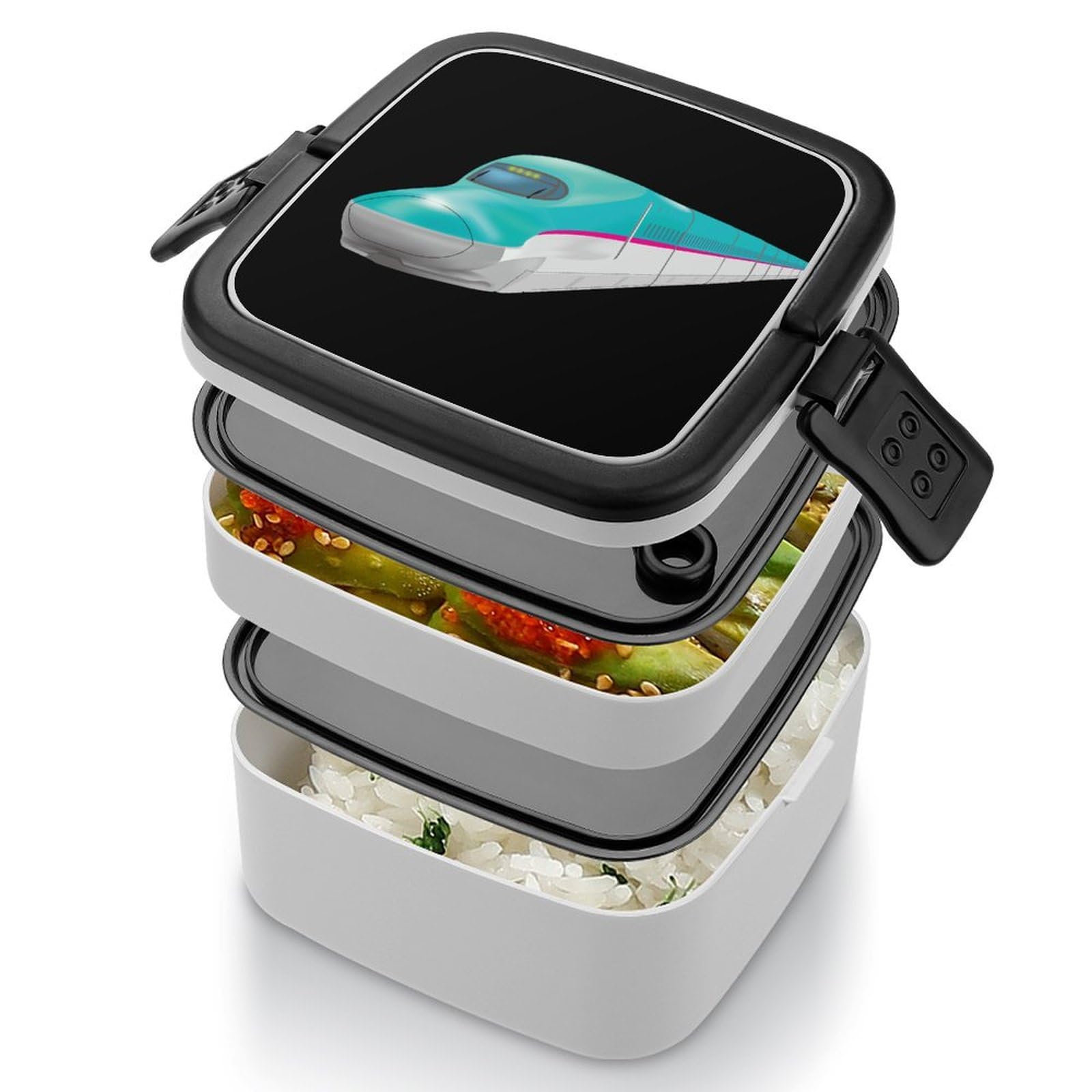 Amazon｜東北新幹線のはやぶさ ランチボックス 二層弁当箱 ダブル 弁当