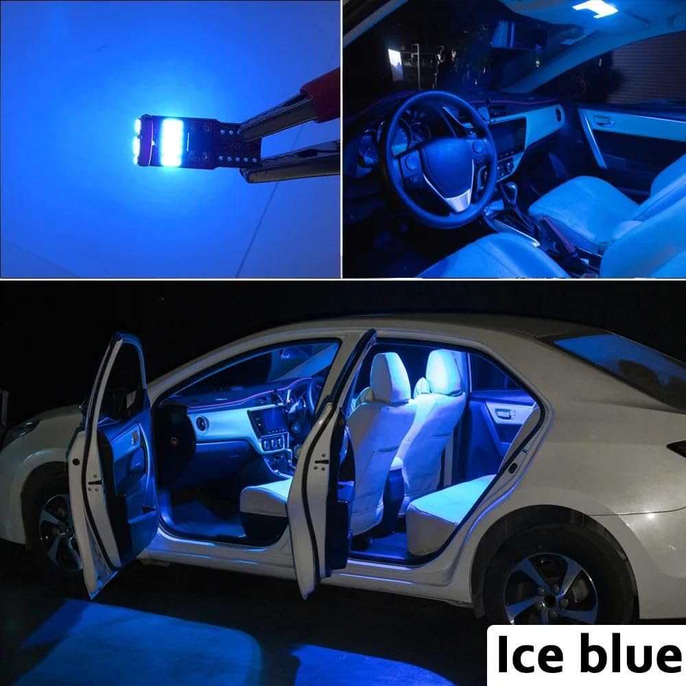 13Pcs Ampoules De Voiture LED Carte Intérieure Dôme Coffre Kit D’éclairage, pour Renault Clio 3 III MK3 2006 2007 2008 2009 2010 2011 2012