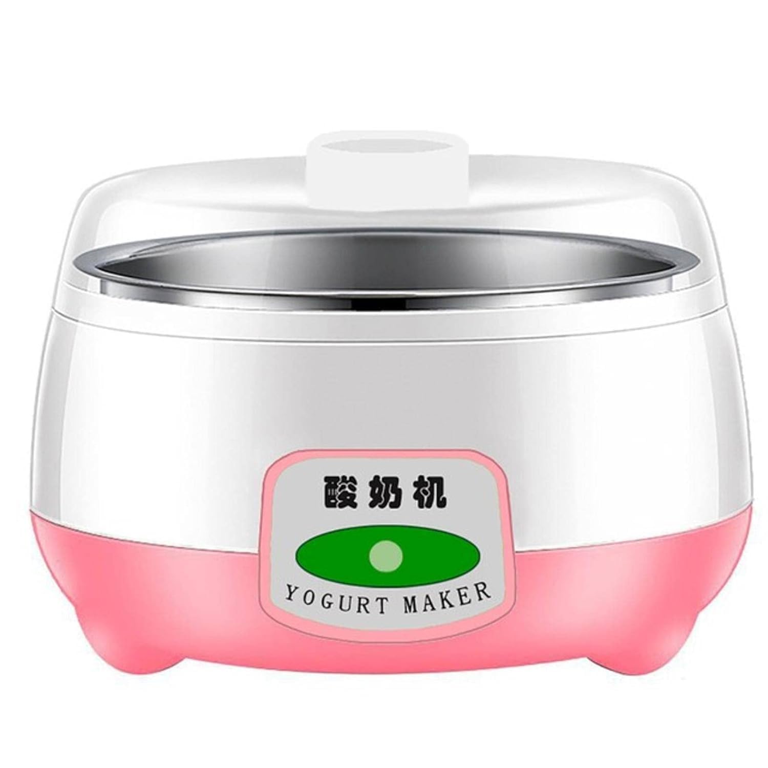1L Mini Yogurt Maker 360° Heating Automatic Yogurt Making Machine Home DIY Yogurt Container EU Plug 220V Pink Constant Temperature Fermenter Suitable for Home-image-33