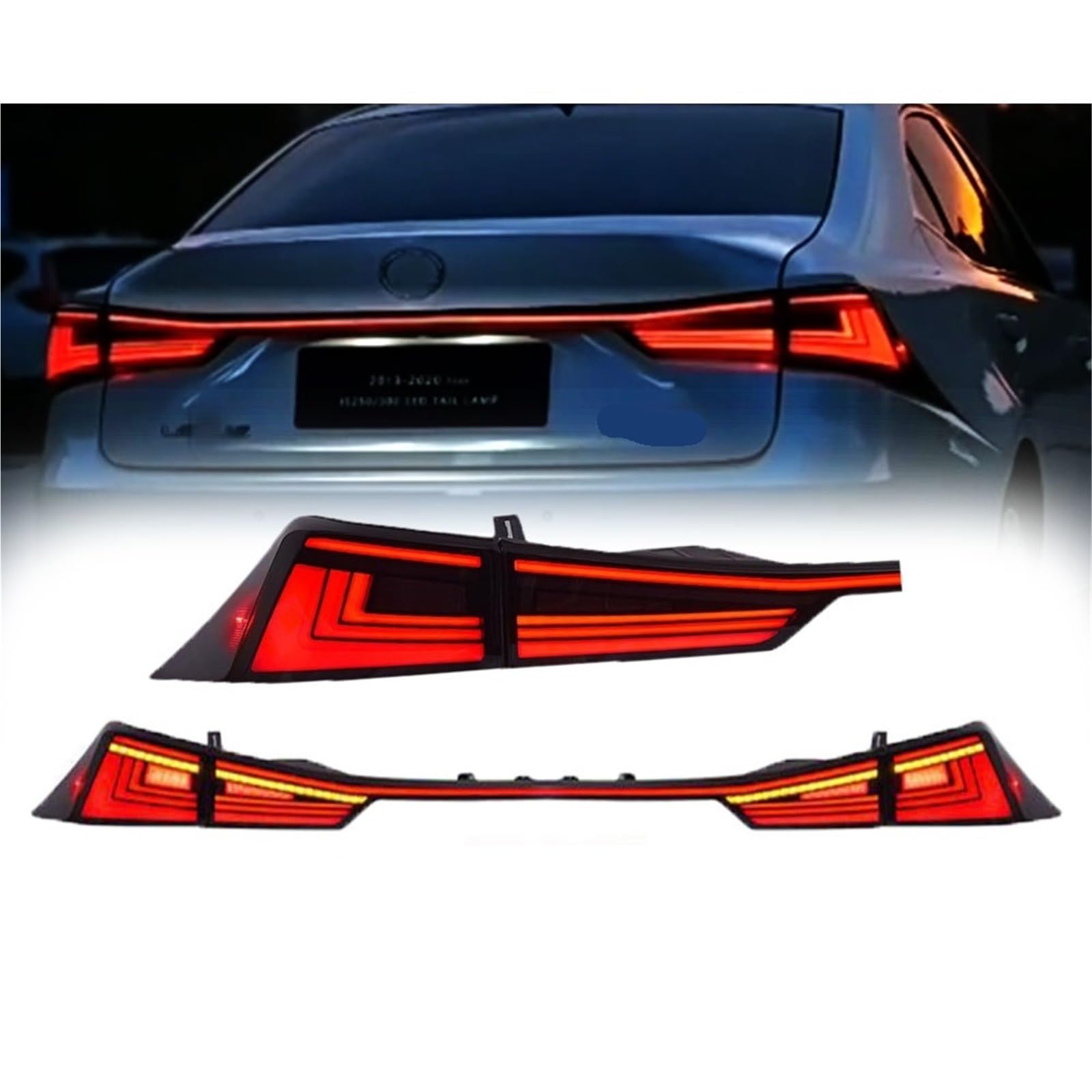 Lampa tylna zespolona 2 sztuki stylizacji samochodów tylne światła do Lexus IX200T IX250 IX300 LED tylne światło 2013-2022 tylne światło tylne światła LED