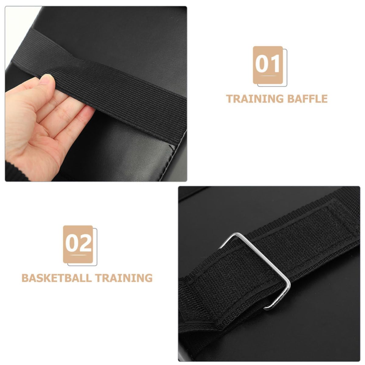 Kichvoe Attrezzi da Allenamento Basket 2 Pezzi Cuscino di Bloccaggio Basket in PVC Pu Leather Epe Foam per Allenamento di Agilità e Sviluppo Visivo per Giovani