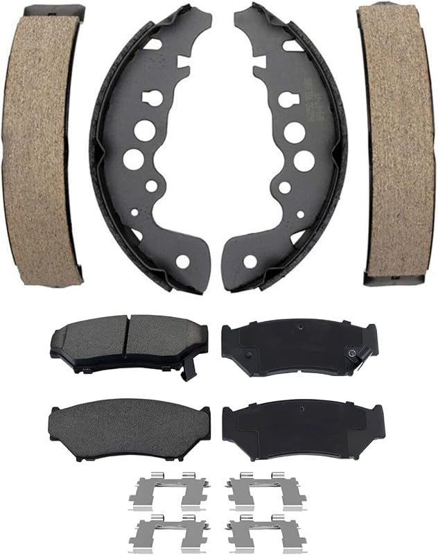 Kit de freios Detroit Axle para Chevrolet Tracker e Suzuki Vitara 1999–2004 – Pastilhas e sapatas