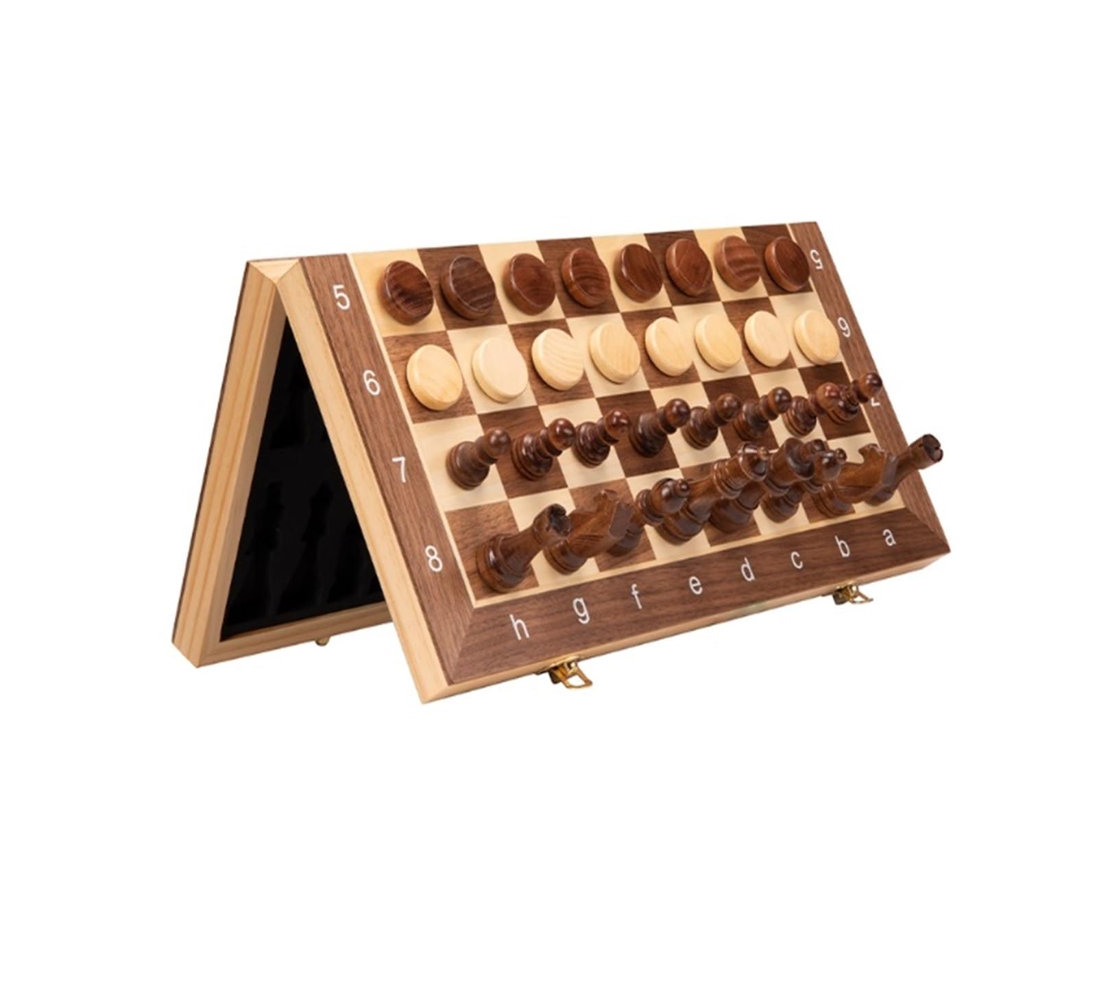 Jeux d'échecs magnétiques 2 en 1 Pliables Portables de Voyage échecs