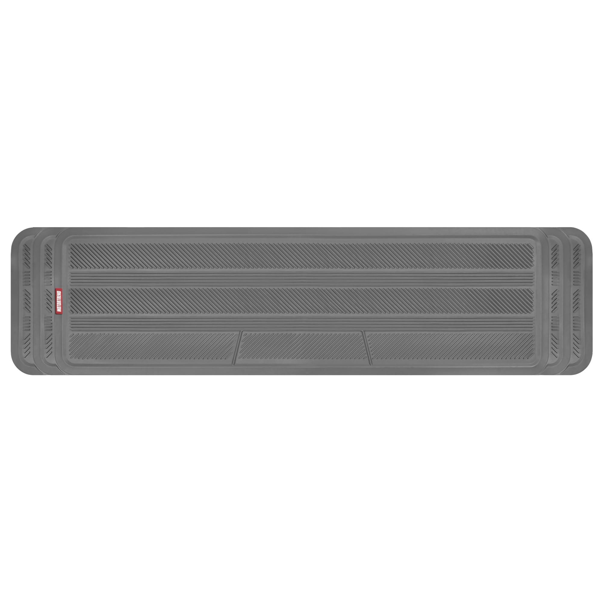 Motor Trend Heavy Duty Rear Back Seat Floor Mats 2nd or 3rd Row Floor Mat for Car, SUV & Van - All Weather SUV Gray Runner Rubber Mat - Floor Runner Back Row Floor Mat Interior Accessories 57" x 15"