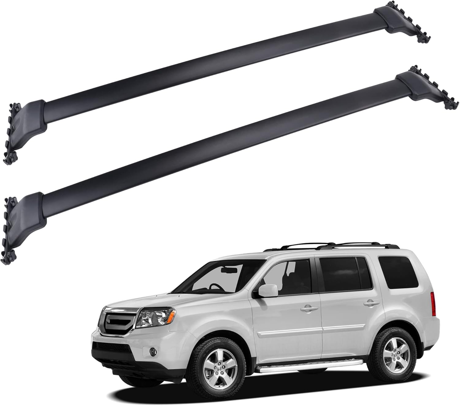 FLYCLE Roof Rack Cross Bars Compatible for 2009-2015 Honda Pilot with Side Rails, Car Cargo Roof Racks Rooftop Luggage Kayak Bicycles Canoe Carrier FLYCLE Roof Rack Cross Bars Compatible for 2009-2015 Honda Pilot with Side Rails, Car Cargo Roof Racks Rooftop Luggage Kayak Bicycles Canoe Carrier