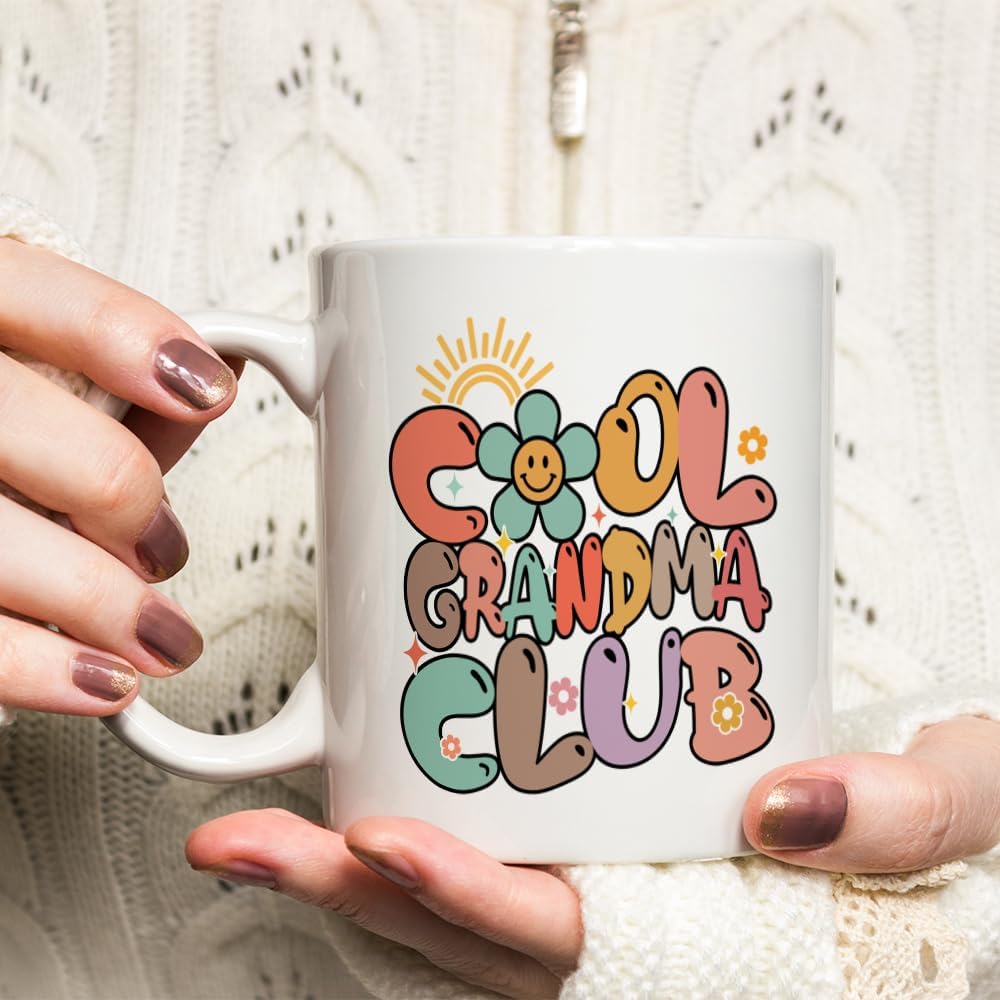 Fatbaby Cool Grandma Gifts, Christmas Birthday Baby Announcement Mother’s Day Gifts For New Grandmother From Grandchildren, Promoted To Grandma Coffee Mug 11OZ - Image 4