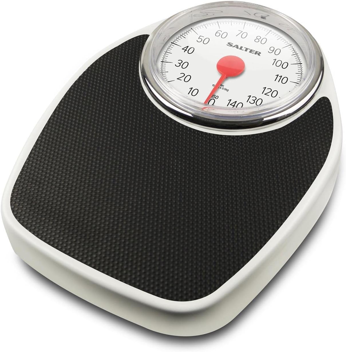 Salter Doctor Style Mechanical Bathroom Scales Retro White + Black