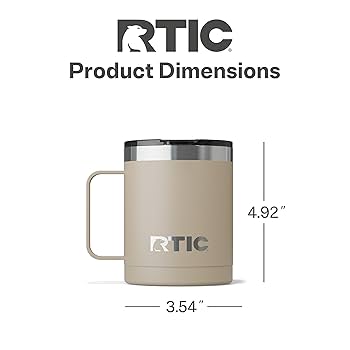 Amazon.com: RTIC 12oz Essential Coffee Mug with Lid and