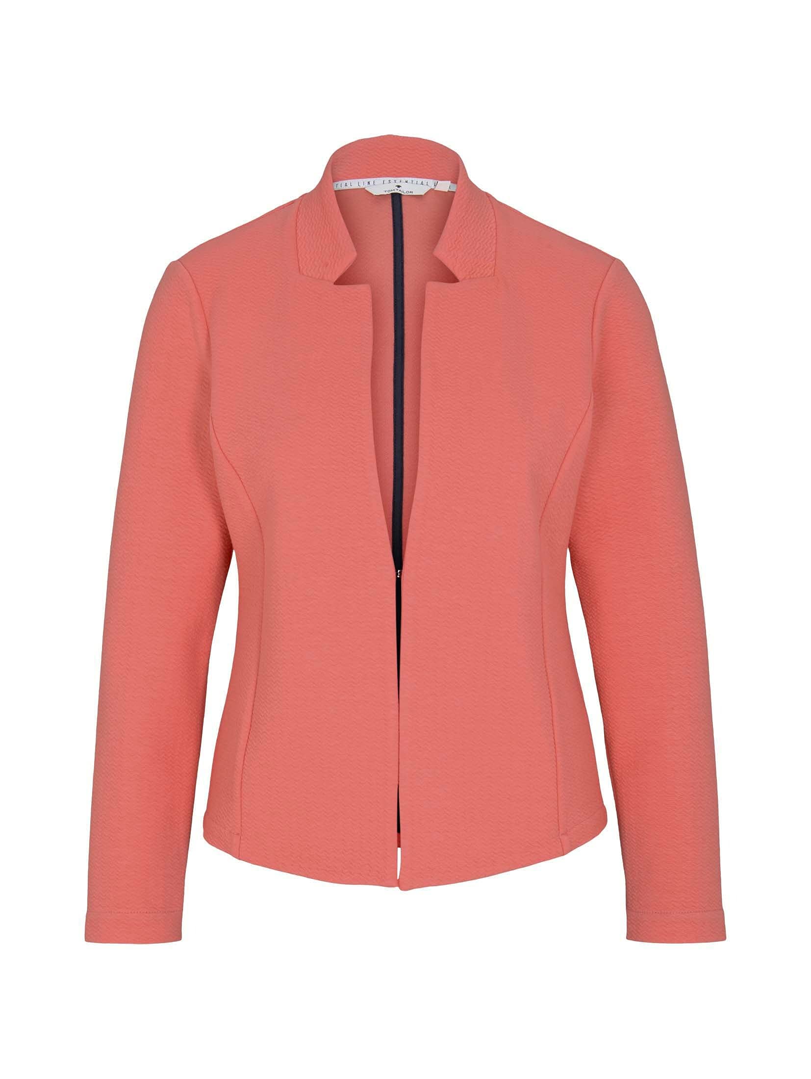 TOM TAILOR Damski Marynarka strukturalna 1024519, 26200 - Strong Peach Tone, L