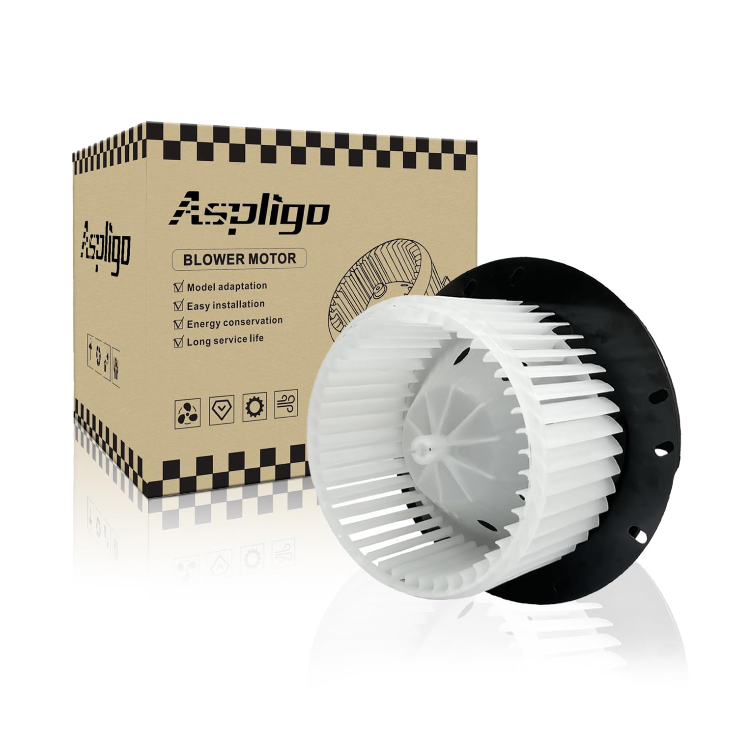 700022 AC Heater Blower Motor Fan Front Fit for Ford E-150 E-150 Club Wagon E-150 Econoline E-250 E-250 Econoline E-350 Club Wagon E-350 Econoline E-350 Super Duty E-450 Econoline Super Duty