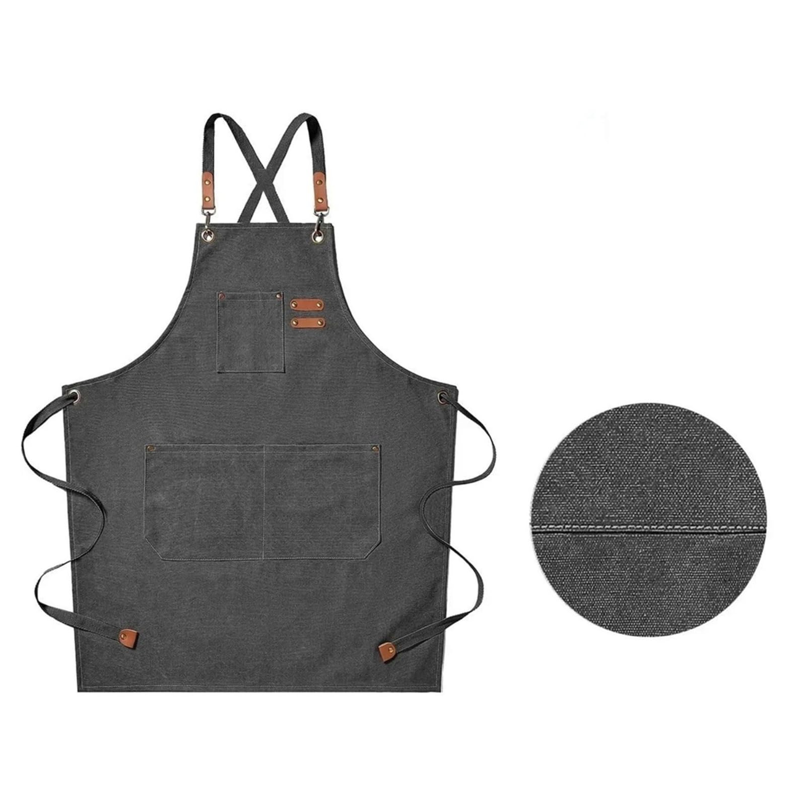Generico Delantal de cocina Lona Chef Cocina Accesorios Correas for barbacoa Tienda Salón uñas