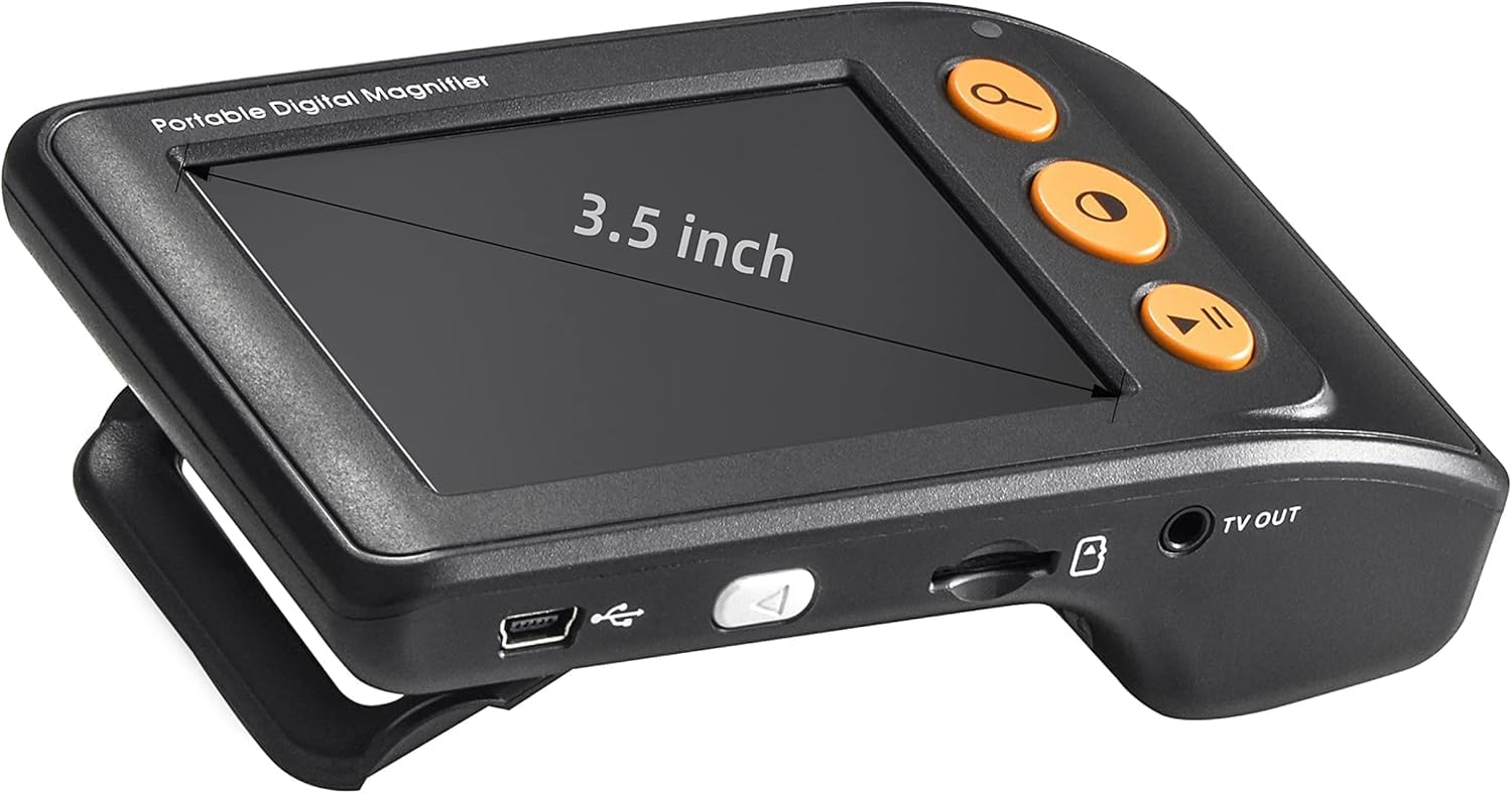 3,5" tragbare Digitale Lupe Low Vision Lesehilfe 2~25X Unterstützung mehrerer Farbmodi