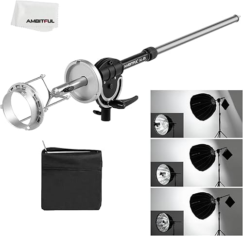 AMBITFUL AL-08 Bowens Softbox Reflector Soporte Extensible Soporte Adaptador para Bowens Elinchrom Profoto Speedlite Stduio Flash
