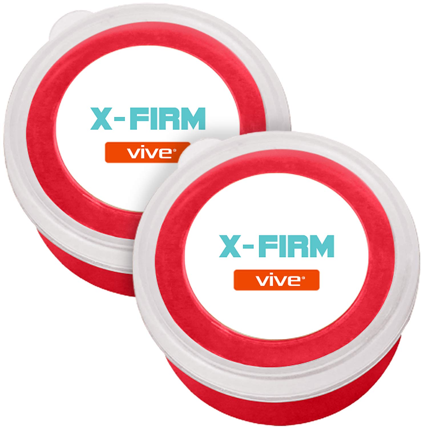 Vive Therapy Putty X Firm For Finger Hand & Grip Strength Exercises Extra Soft Soft Medium And Firm Resistance Kit For Occupational Physical Therapy Thinking And Stress One Size Red (X-firm)