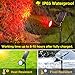 ROSHWEY Solar Outdoor Lights Waterproof, 9 Lighting Modes Halloween Christmas Solar Garden Light Colored Landscape Spotlights Spot Lights Outdoor Lighting for Backyard House Yard Pool Patio- 4 Pack