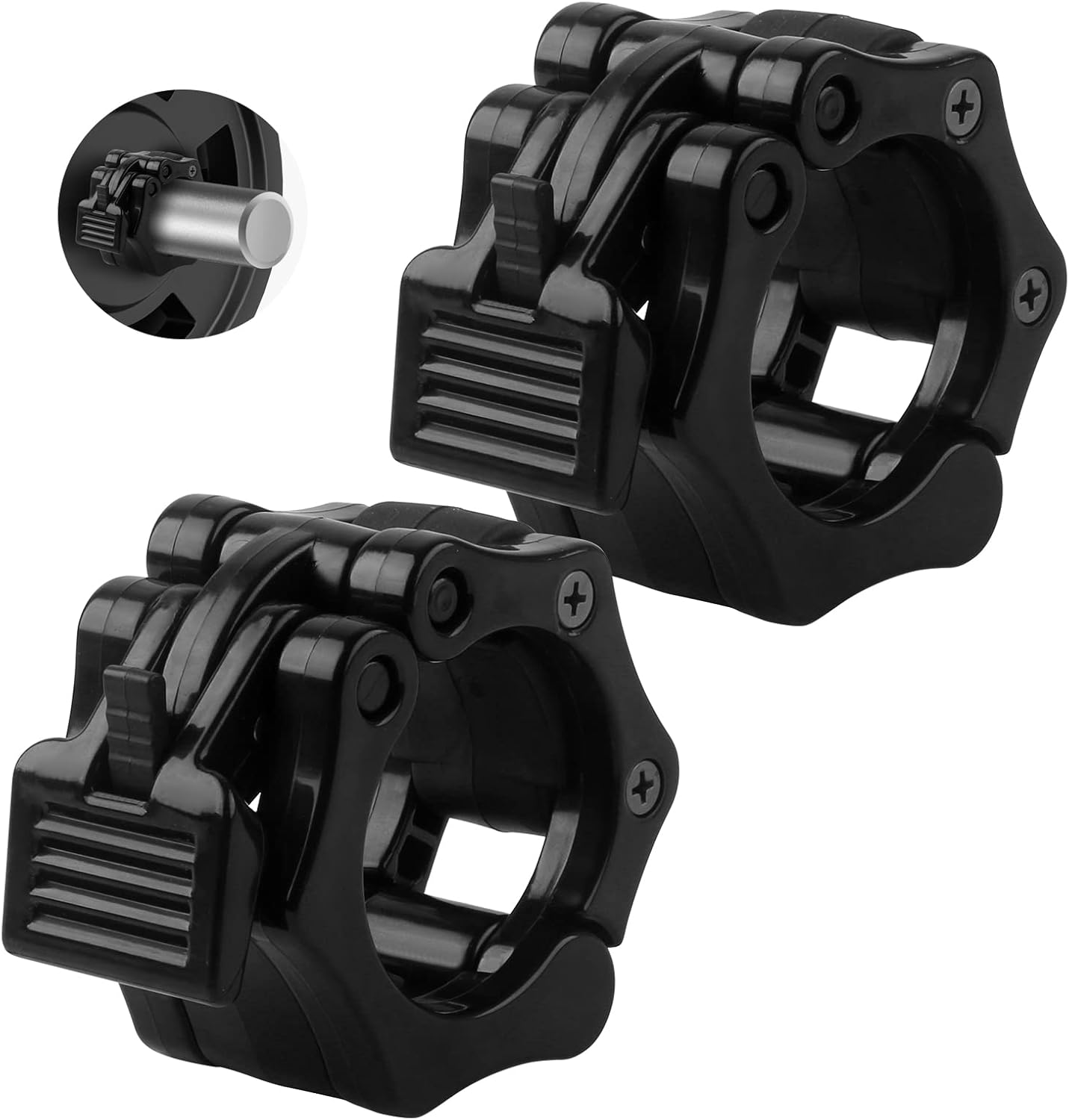 Green Bean Olympic Barbell Clamps, 2 Inch Barbell Weight