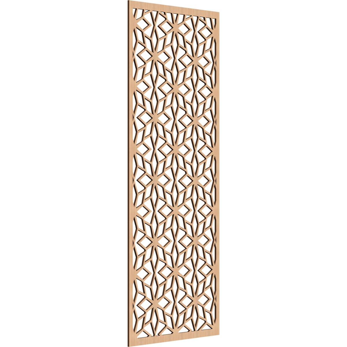 Lake Decorative Pierced Fretwork Wood Wall Panels, 23 3/8"W x 59 3/8"H x 1/4"T, Hickory