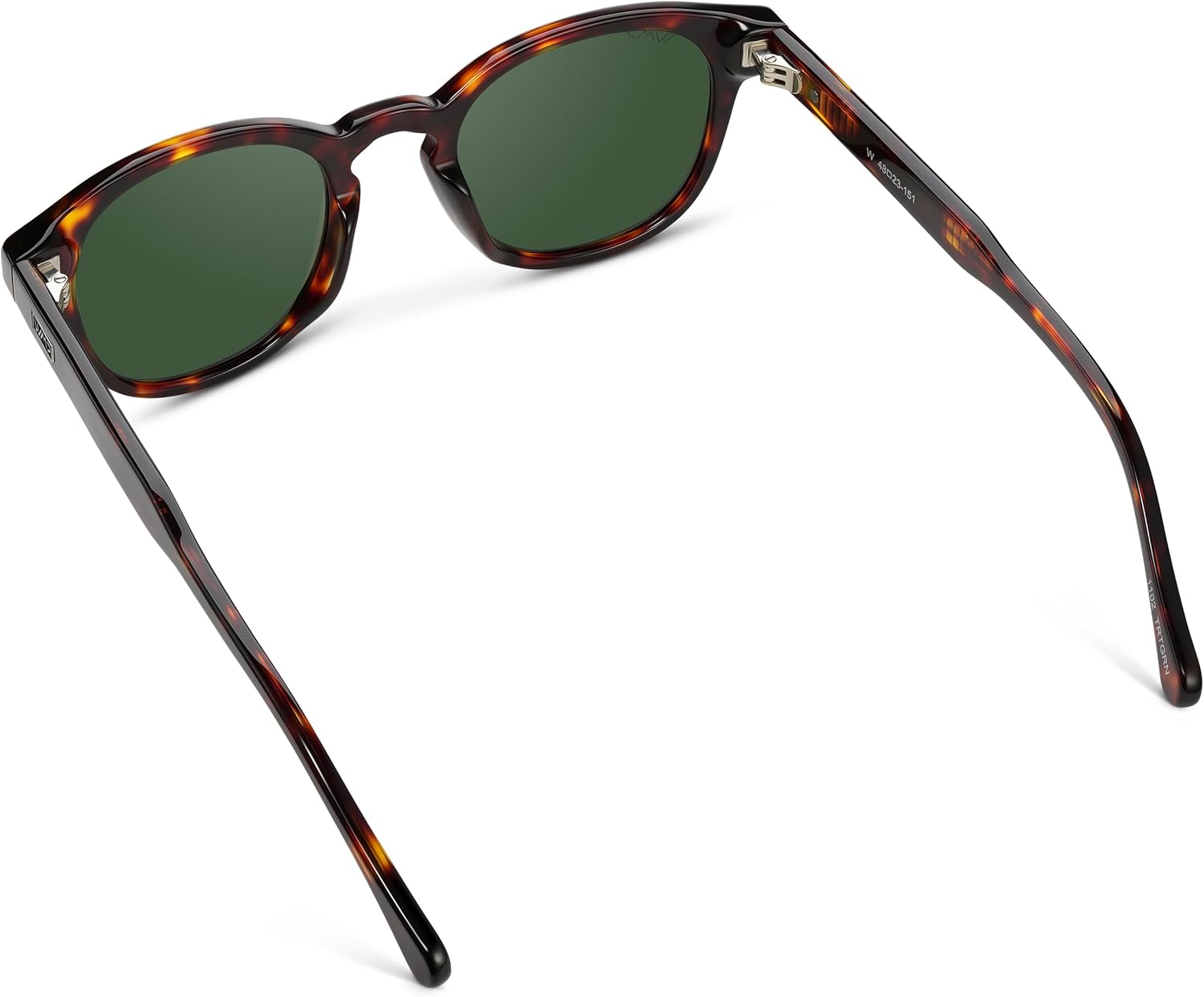 WearMe Pro - Men's Retro Round Oval Polarized Sunglasses, Lightweight Acetate Frame, UV Protection, Metal Core Design - Image 8