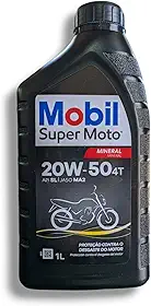 Oleo para Moto Mobil 20w50 mineral 1L lande fazer titan