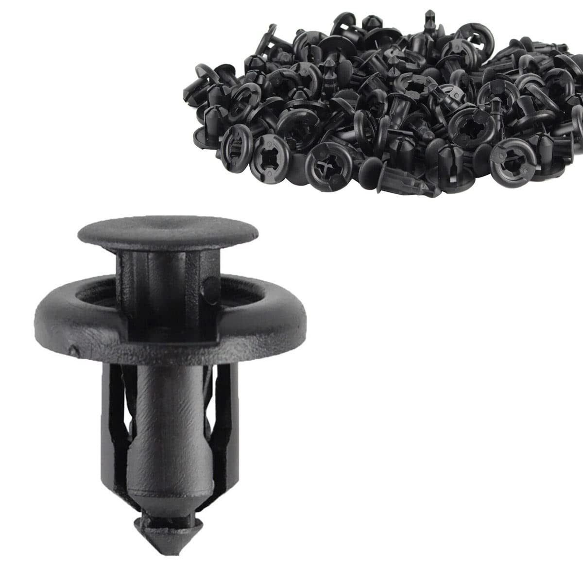 ANTS PART 100PCS Nylon Bumper Push-Type Retainer Clips & Fender Liner Clip-91503-SZ3-003 10mm for Honda and AcuraCarbonfree Certified