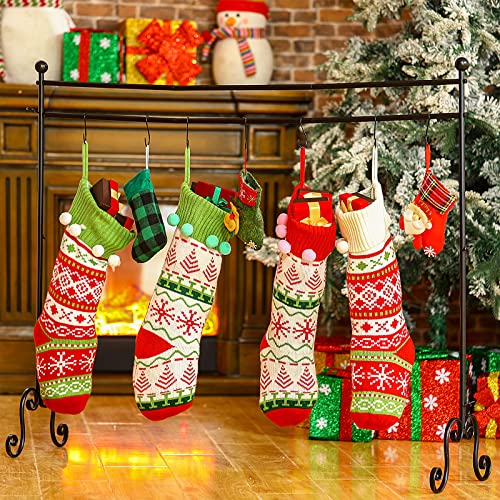 Willbond Christmas Stocking Holder Stand Black Freestanding Christmas Stocking Holder Black Freestanding Decor Hanger Metal Stand Christmas Stocking Holder For Santa Christmas Holiday Party #TOP6