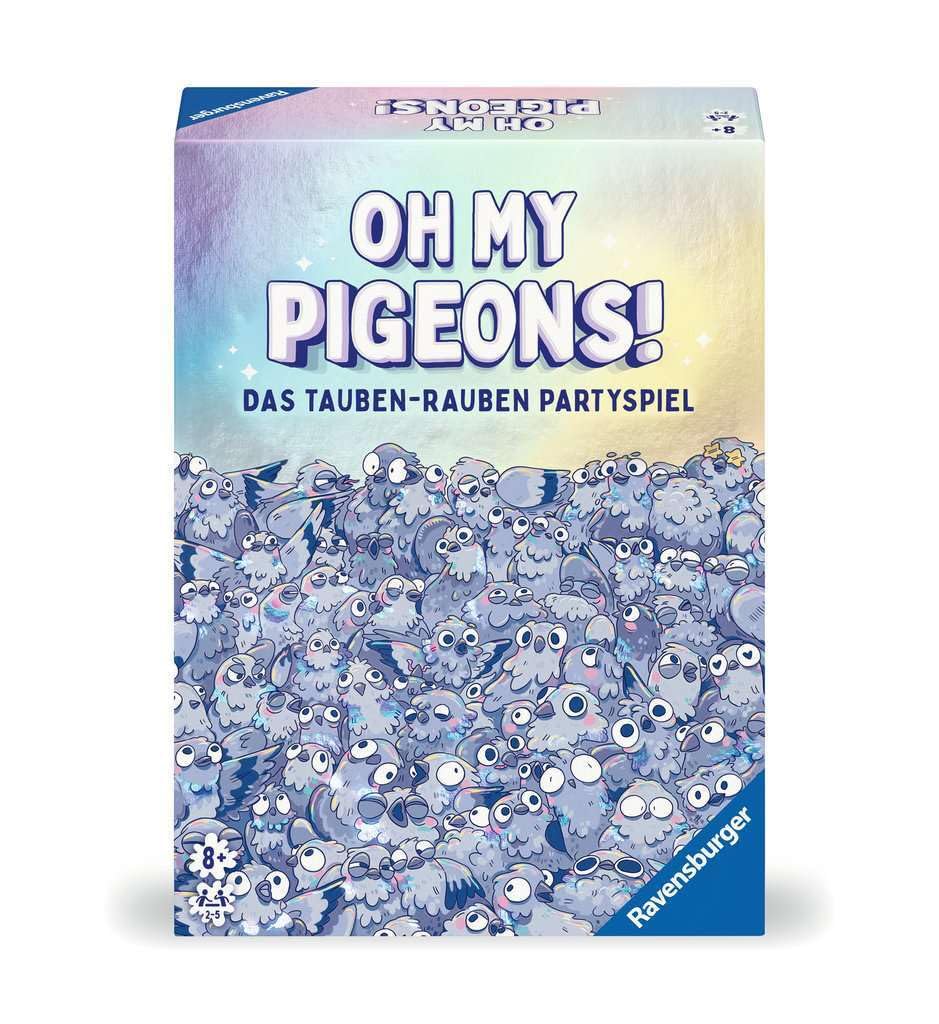 Ravensburger 22688 - Oh My Pigeons! - Das Tauben-Rauben Partyspiel - Kartenspiel und Partyspiel für 2-5 Personen ab 8 Jahren - Geburtstagsgeschenke