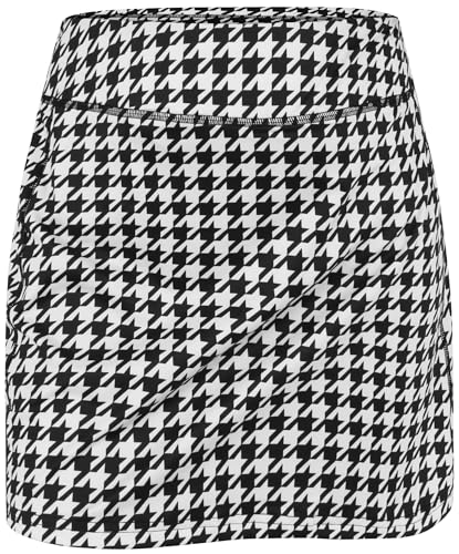 Image of BLEVONH Women Tennis Skirts Inner Shorts Elastic Sports Golf Skorts with Pockets