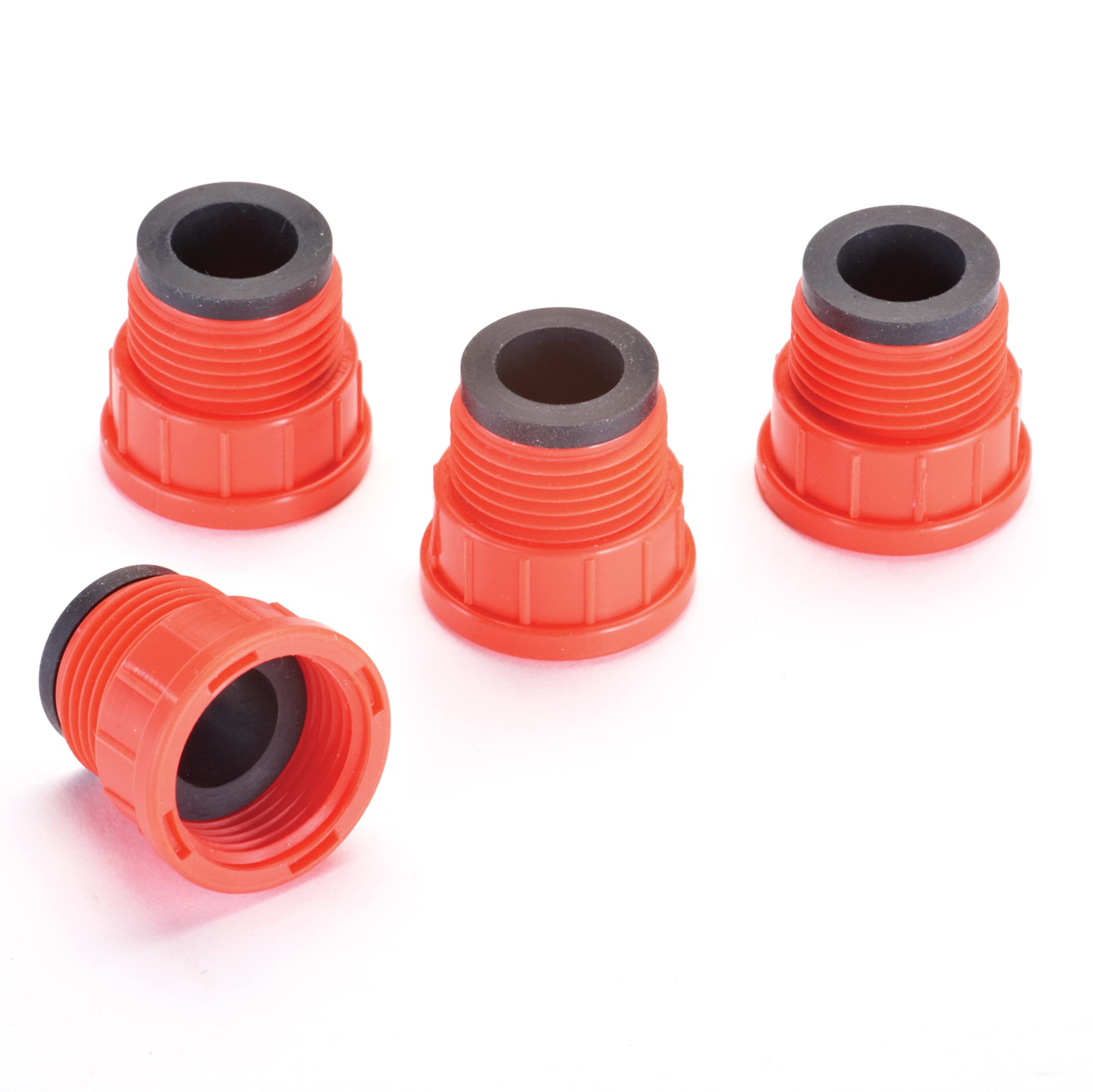 Collections Etc Specially-Designed Hose Connector Leak Ender Creates a Leak-Free Connection for Your Old Hose - Set of 4