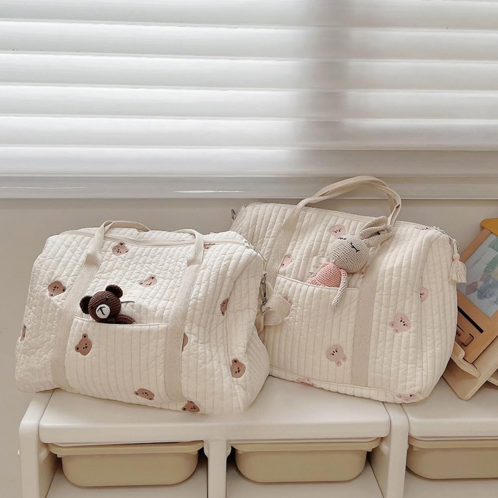 CHANGYUE gesteppte Mama -Bag -Reise -Windel -Tasche Multifunktional Crossbody Mutterschaftsbeutel Verstellbares Messenger Umhängetasche Gepäckbeutel