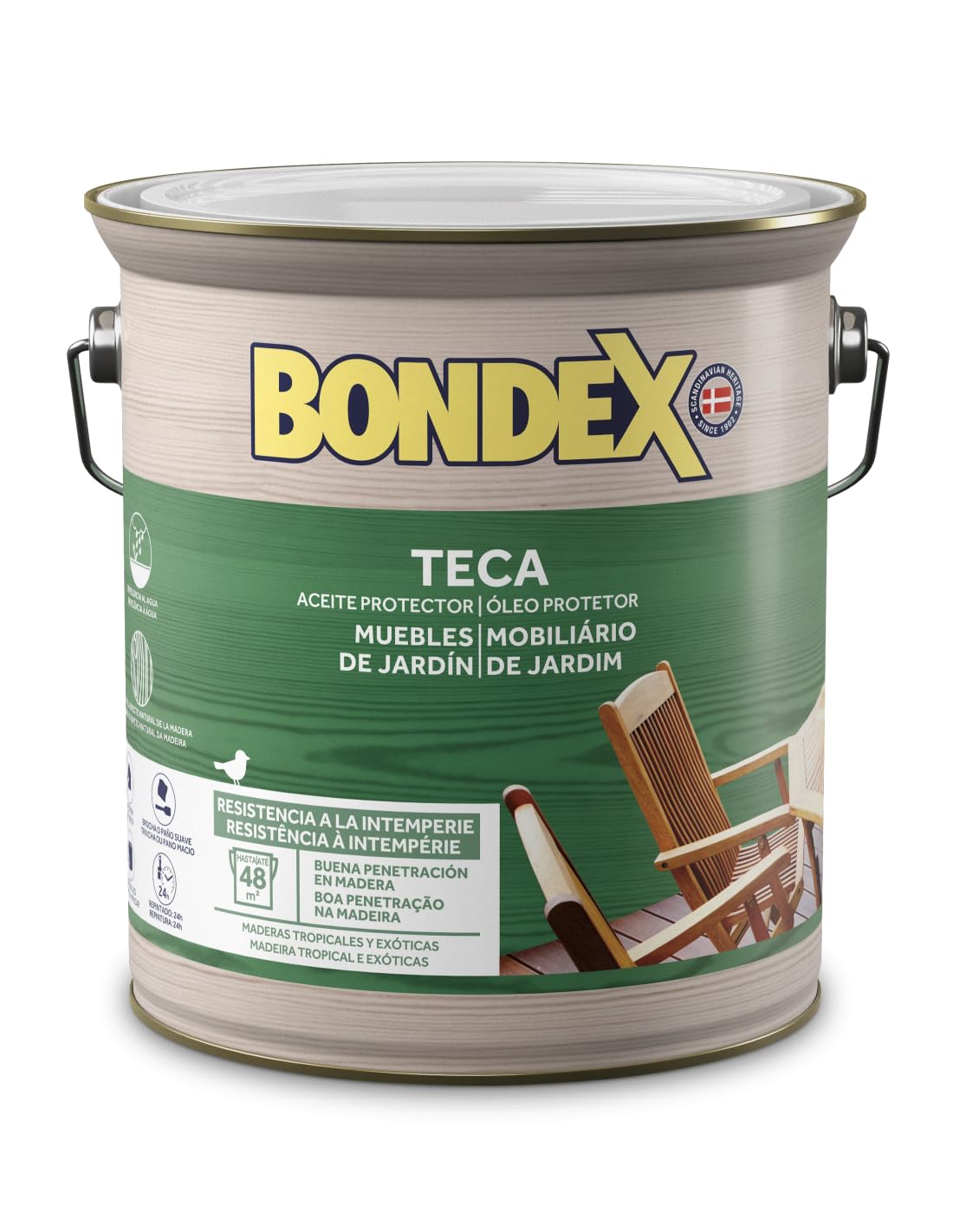 Aceite de Teca Bondex Incoloro 4 L.