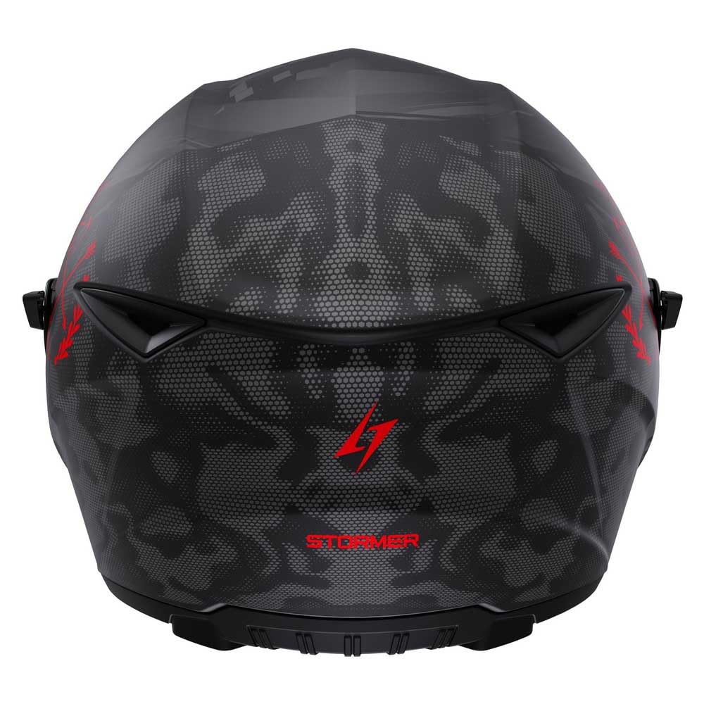 Kask integralny STORMER Strike Race Red, homologacja ECE 22.06 – przystosowany do montażu Pinlocka i systemu Bluetooth