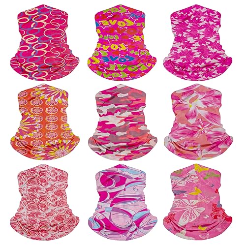 Image of Pack Neck Gaiters Tube UV Face Mask Bandana Balaclava Shiesty Magic Scarf Headwear Headbands Wraps for Women Men
