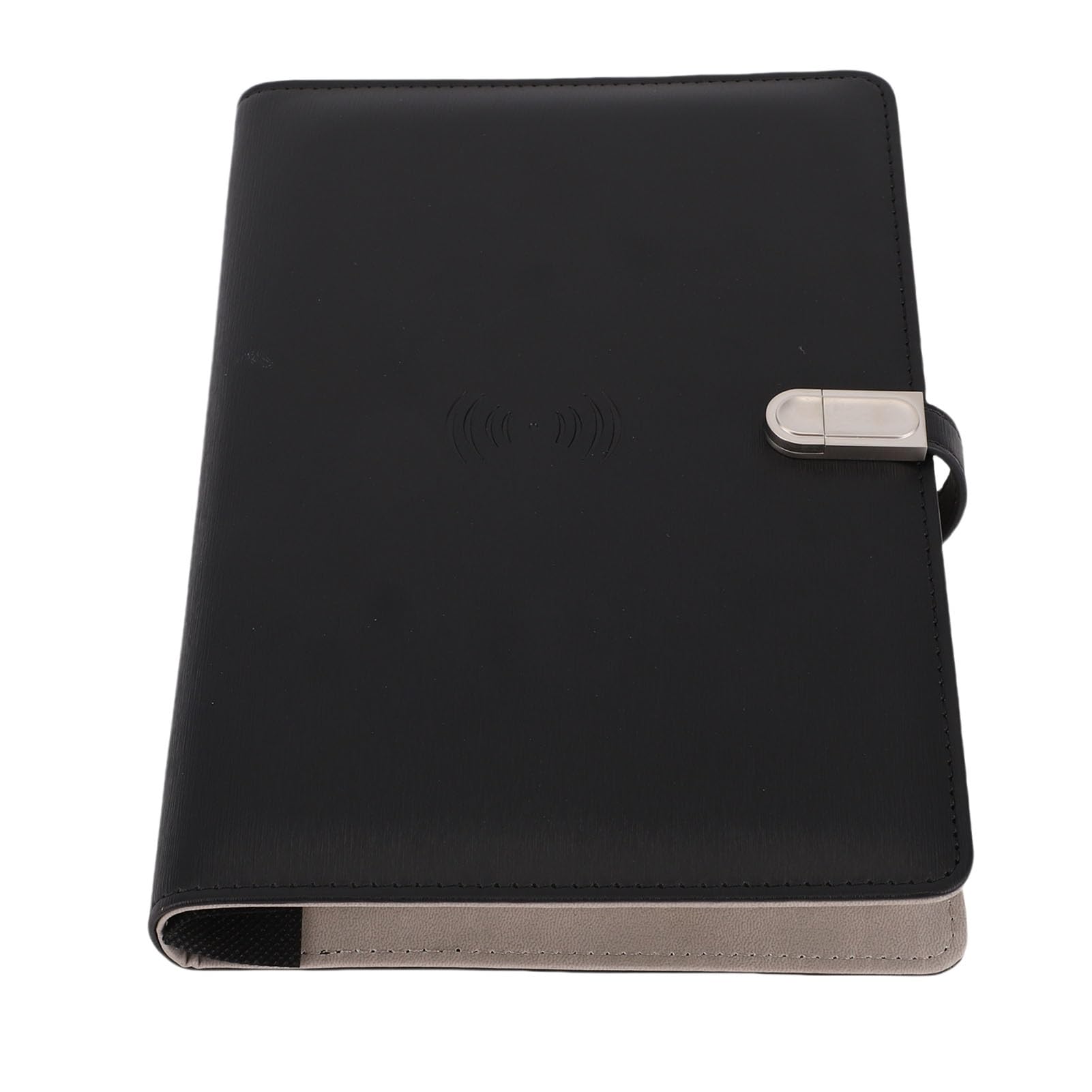 Aramox Carnet de Chargement personnalisé, Journal Rechargeable en Cuir PU avec Lumière et Banque d'alimentation pour les Voyages et les études