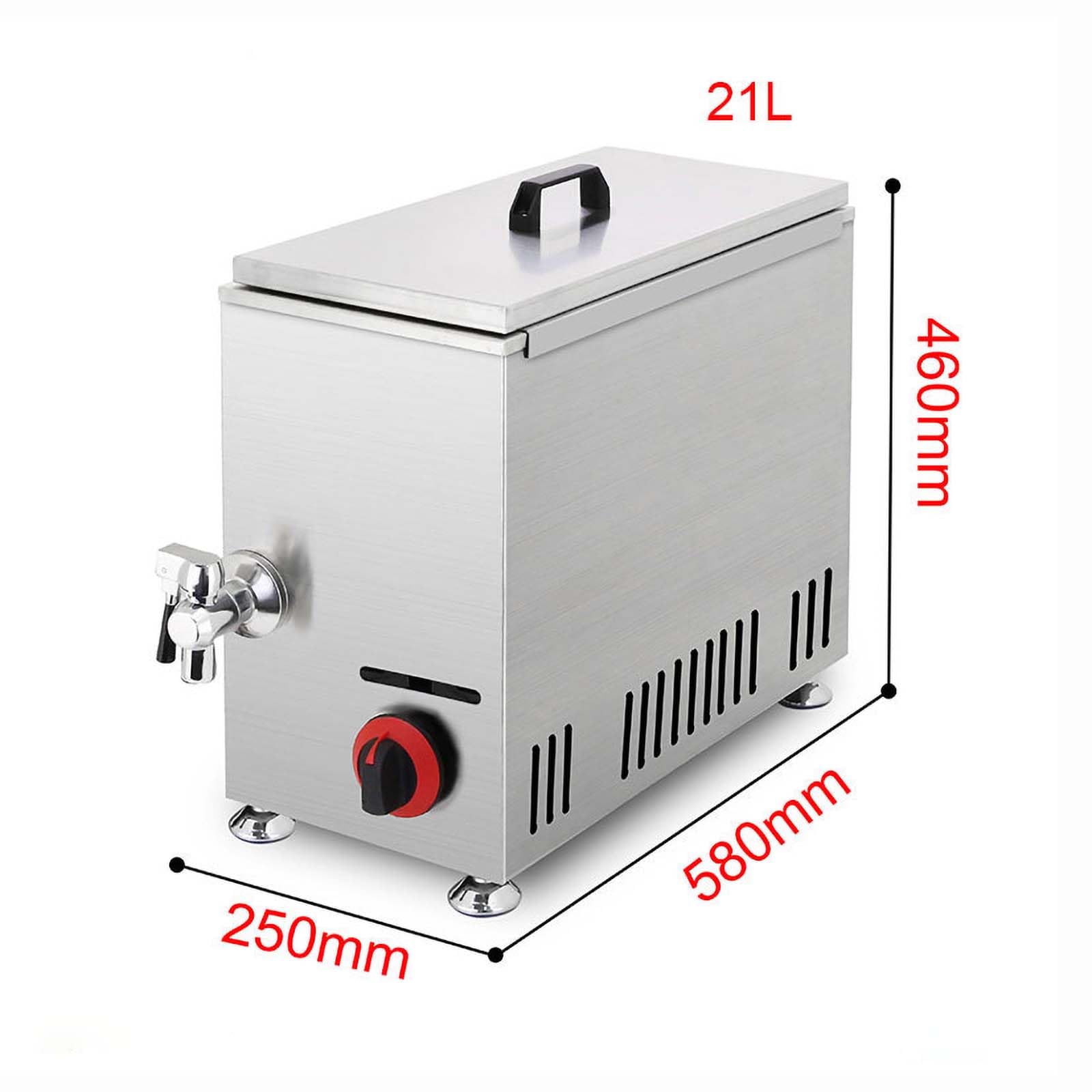 Macchina per hot dog per formaggio, friggitrice commerciale da 21 l, con termostato preciso, friggitrice per hot dog, bastoncini di formaggio, per snack bar, ristorante, casa