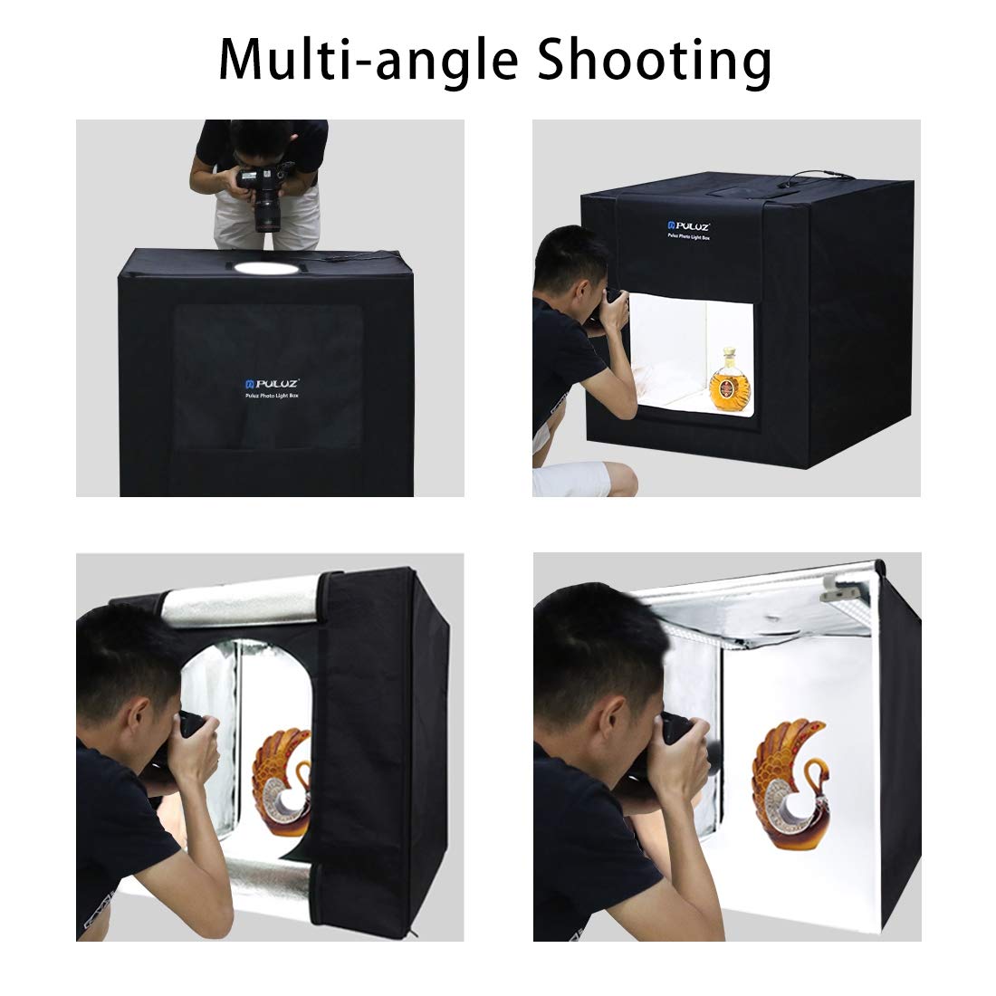 PULUZ 40cm 60cm 80cm 120cm Photo studio (Set fotografico 80 x 80 x 80 cm)