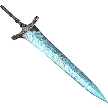 Ldens Rings Dark Moon Greatsword Replica Straight Knight Full Metal Collector's Model with Stand Fantasy Game Decoration Desk Cosplay Gift for Fans and Collectors