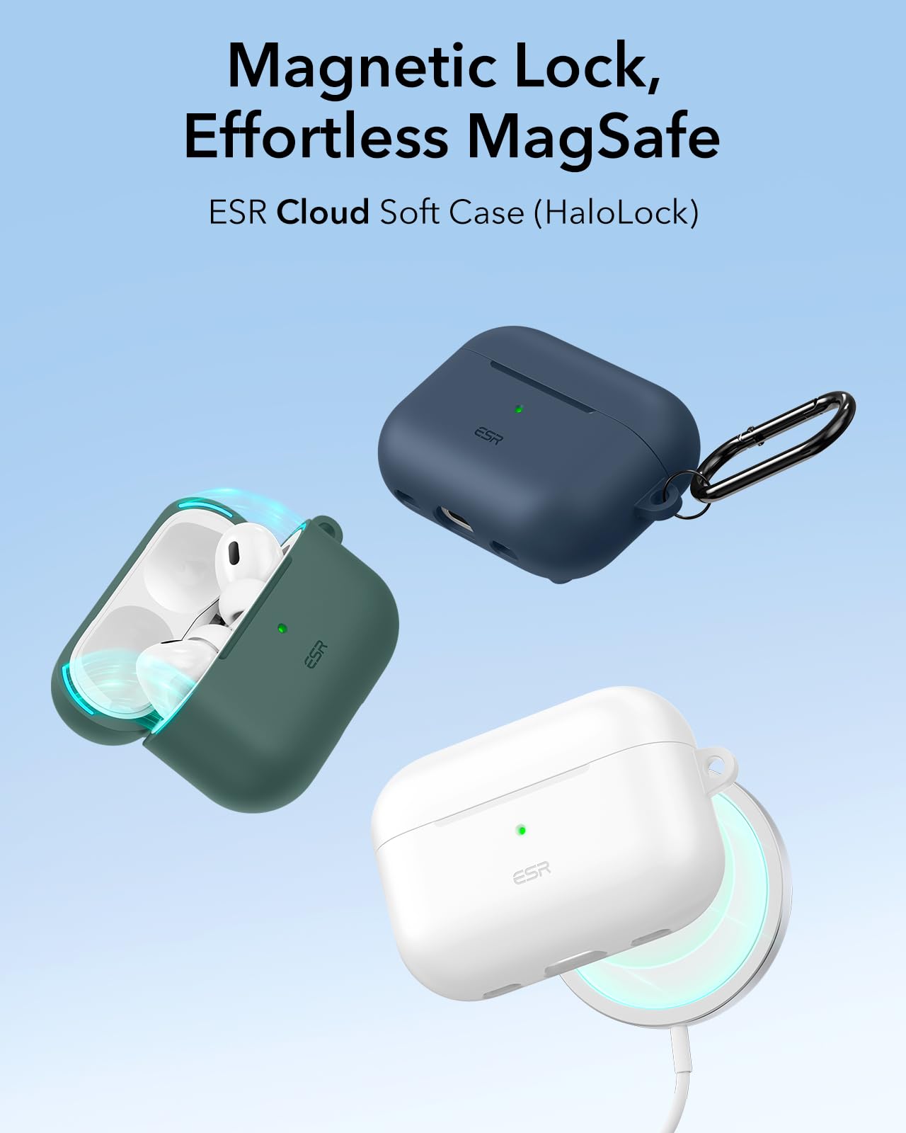 Amazon | ESR AirPods Pro2 ケース (HaloLock) AirPods Pro 第2世代/第