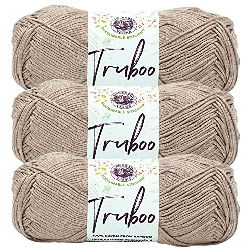 Image of (3 Pack) Lion Brand Yarn Truboo Yarn, Sand