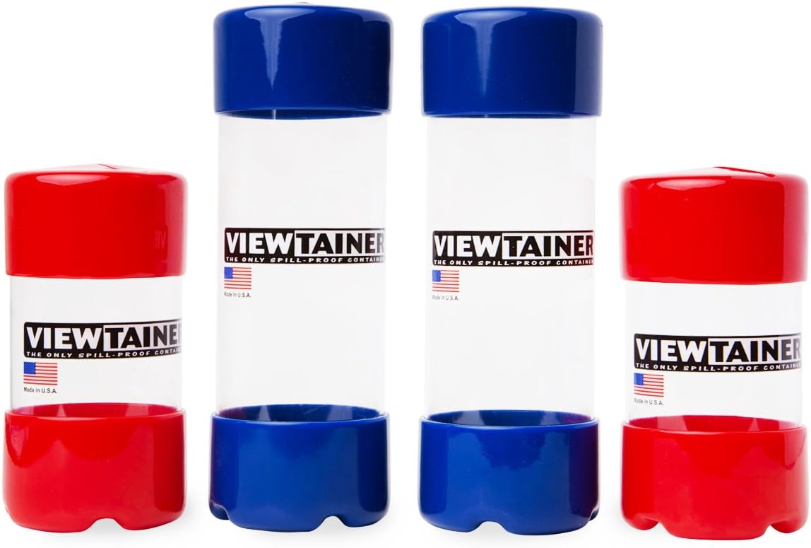 ViewtainerSlit-Top 4 pack - 2" (Red/Blue)
