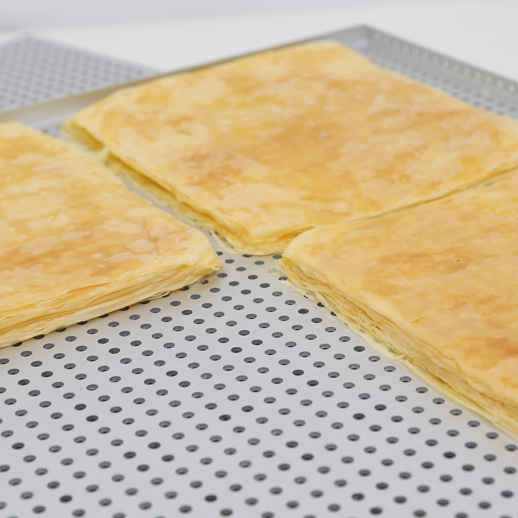 2 Piece Aluminum Roasting Pan Set 60x40cm Baking Tray for Bakeries Commercial Kitchen Bakewares Essential