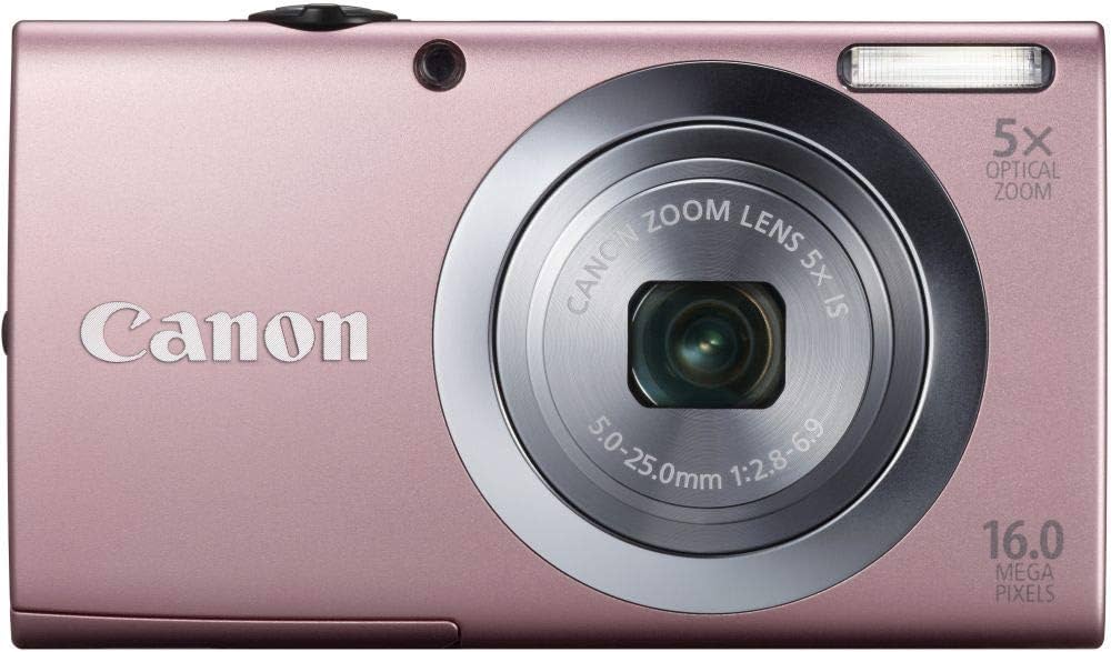 Canon Powershot A2400 IS (16 Megapixel, Point & Shoot Camera, Pink