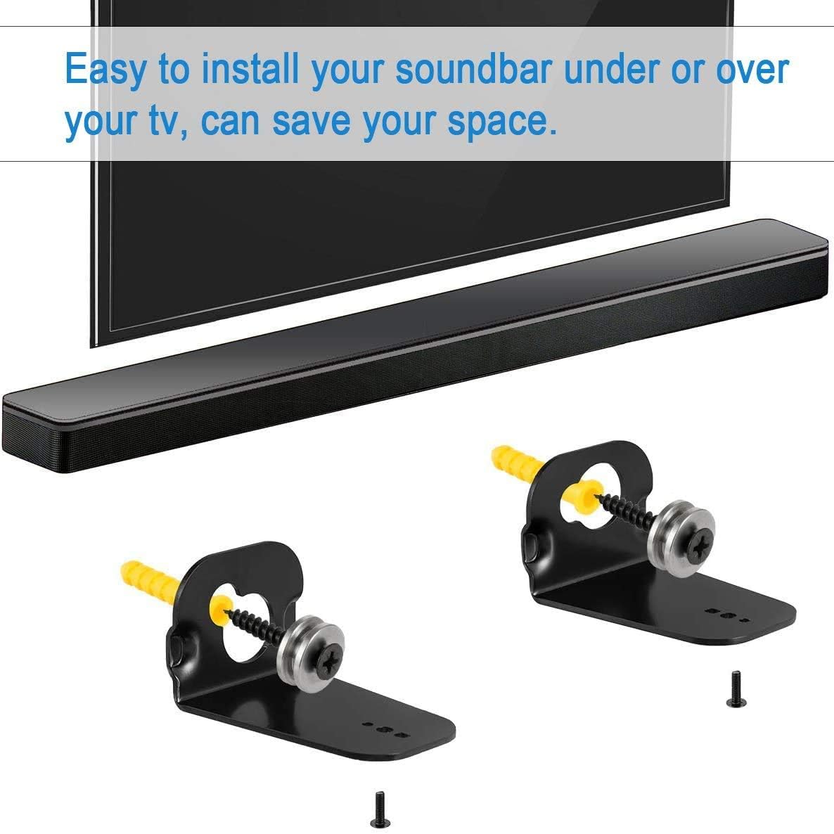 Limited Wall Mounting Bracket for Samsung Sound Bar HW-M450 HW-M550 HW-M430 HW-M360 HW-MM45 HW-K360 HW-K650 HW-K651 HW-K450 HW-KM36 HW-KM37 Soundbar Wall Mounts Kit