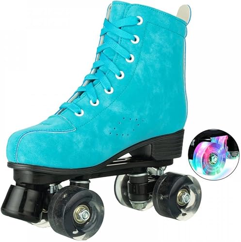 YYW Patines de ruedas para mujeres y niñas, cómodos y elegantes patines de ruedas de alta calidad para principiantes, para interiores y exteriores,