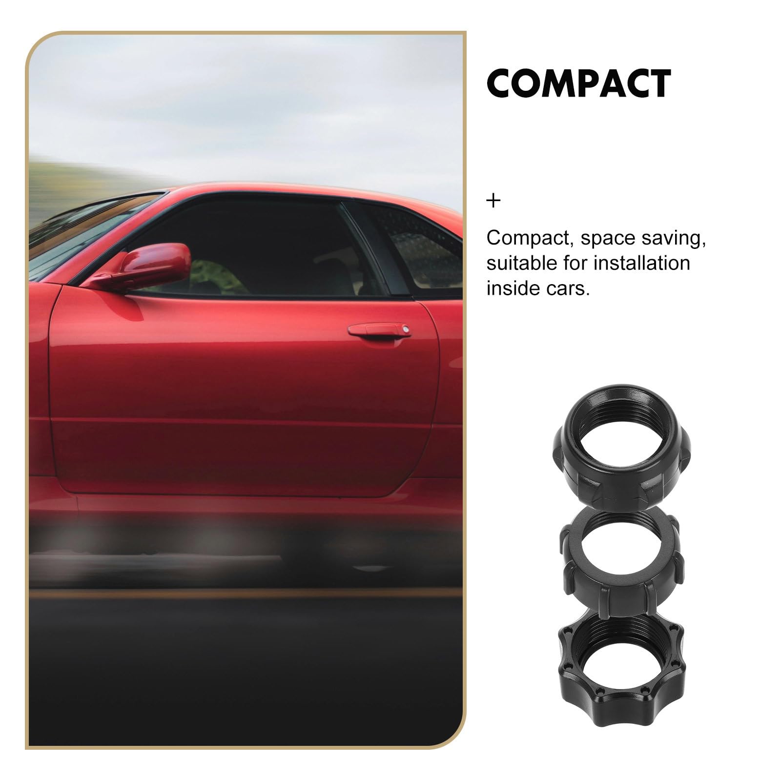 iplusmile 15 Pezzi Dadi di Serraggio per Supporto Telefono Auto in Plastica Nera Montaggio Rapido e Comodo Accessori per Telefono da Auto in Movimento