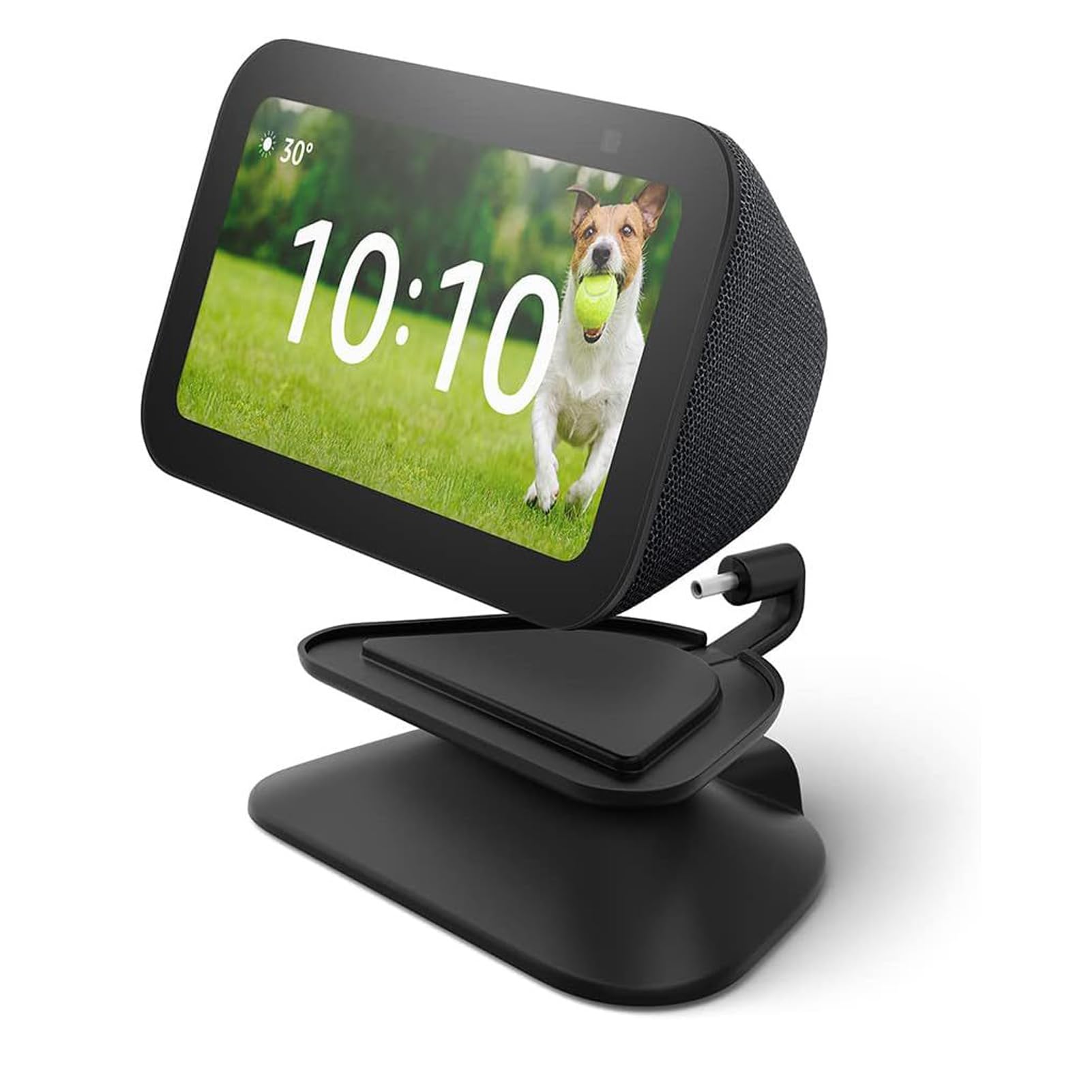 Stand for Show 5 (3rd Gen), Dimmable Stand with USB-C Charging Port, Ech0 Show 5 (3rd Gen) Base Stand with Tilt Function