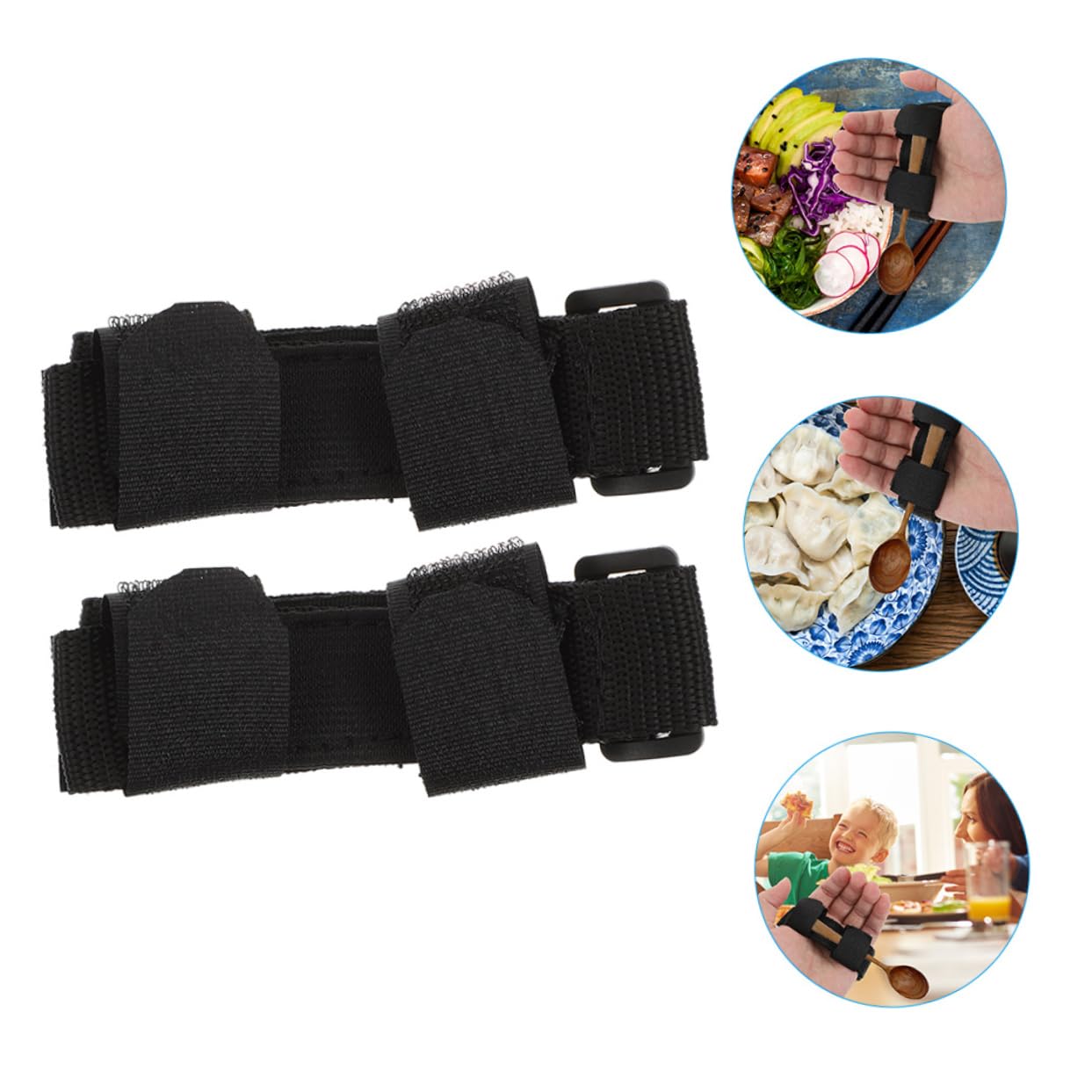 Anneome 6piezas Para Utensilios Para Ancianos y Discapacidad De Soporte Adaptable Para Cubiertos y Cepillos De Dientes