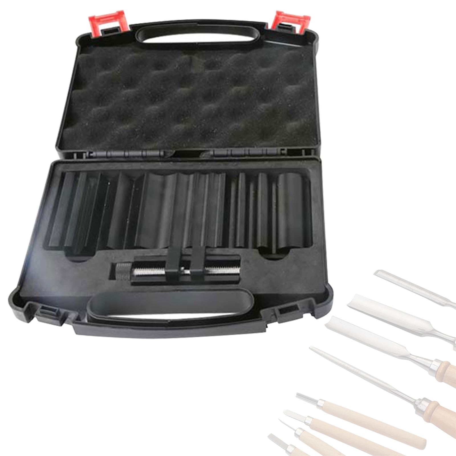 Honing Guide for Wood Carving Tools with Locking Positioner & Clear Scale Chisels/Planes Sharpener Wood Carving Chisels Set Accurate Edges Maintenance Handheld Sharpener Tool
